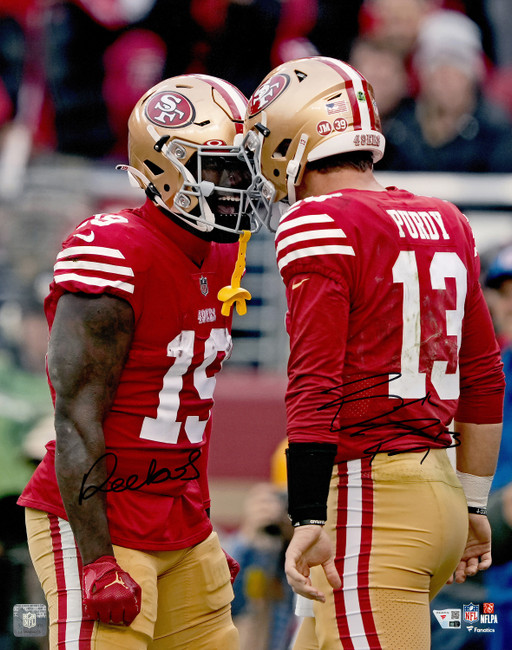 Brock Purdy & Deebo Samuel Autographed 16x20 Photo San Francisco 49ers Fanatics Holo Stock #263015