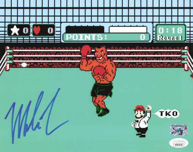 Mike Tyson Autographed 8x10 Photo Punch-Out!! JSA #WB638159