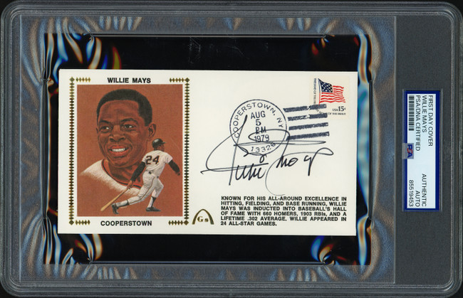 Willie Mays Autographed First Day Cover San Francisco Giants PSA/DNA #85519453