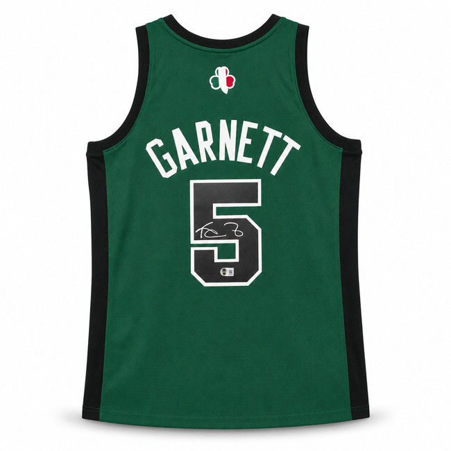 Boston Celtics Kevin Garnett Autographed Green Authentic Mitchell & Ness Jersey Size XXL Beckett BAS Witness Stock #265802