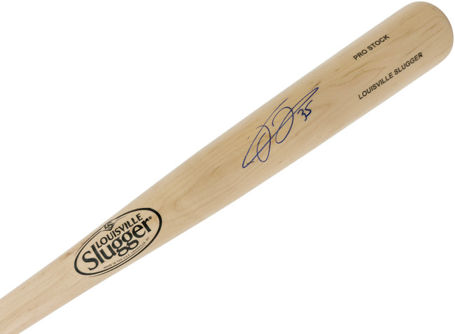 Frank Thomas Autographed Blonde Louisville Slugger Pro Stock Baseball Bat Chicago White Sox Beckett BAS Witness Stock #265855