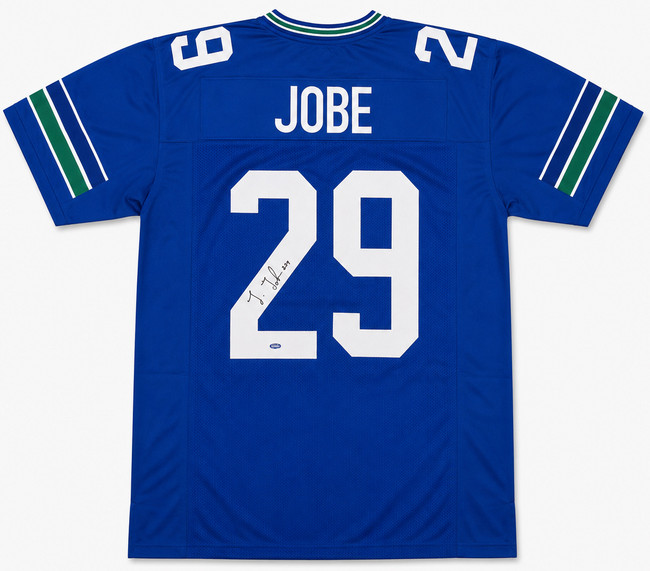 Seattle Seahawks Josh Jobe Autographed Blue Jersey MCS Holo Stock #265434