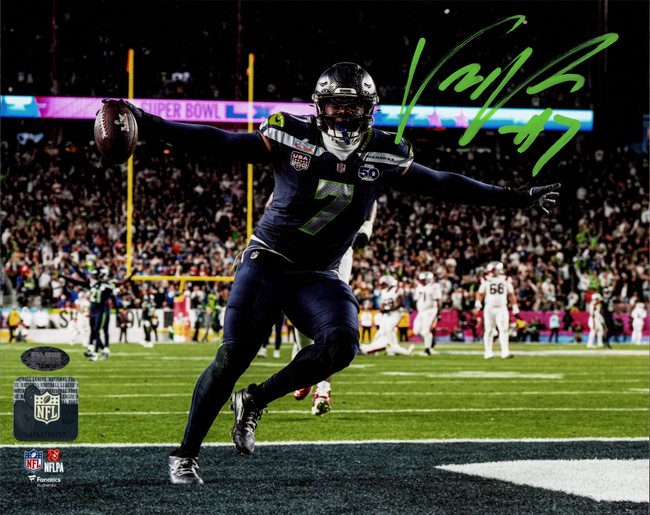 Uchenna Nwosu Autographed 8x10 Photo Seattle Seahawks Super Bowl LX Pick 6 Interception Touchdown MCS Holo Stock #265922