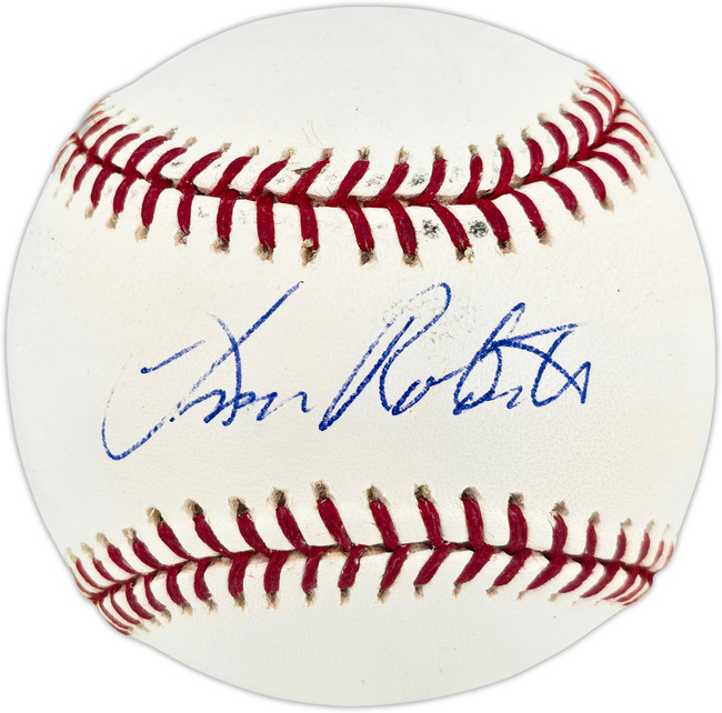 Leon Roberts Autographed Official MLB Baseball Detroit Tigers, Seattle Mariners Beckett BAS QR #BX67615