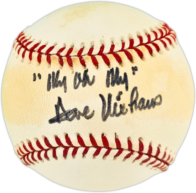 Dave Niehaus Autographed Official AL Baseball Seattle Mariners "My Oh My & To Whitney" MCS Holo #102001