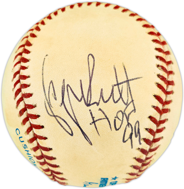 George Brett Autographed Official AL Baseball Kansas City Royals "HOF 99" Beckett BAS QR #BX67652