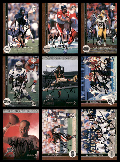 53 Count Lot of Autographed 1996-1997 Upper Deck Football Cards (All Different) SKU #266477