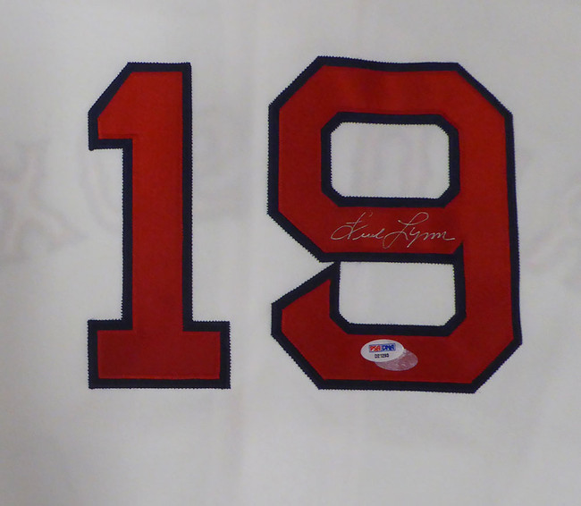 Boston Red Sox Fred Lynn Autographed White Majestic Jersey PSA/DNA #D21293