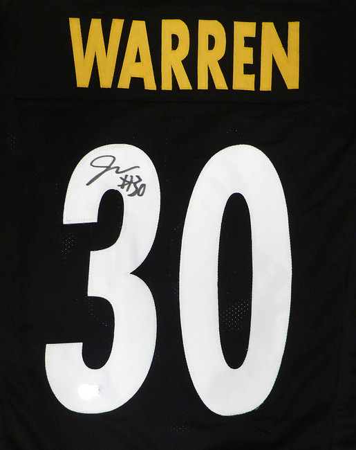 Pittsburgh Steelers Jaylen Warren Autographed Black Jersey Beckett BAS QR #1W174974