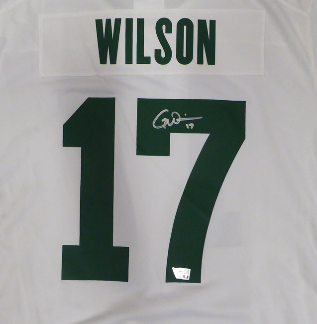 New York Jets Garrett Wilson Autographed White Nike Jersey Fanatics Holo #NB38109194