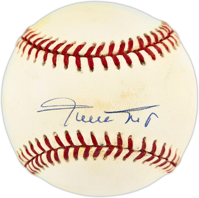 Willie Mays Autographed Official NL Baseball San Francisco Giants Beckett BAS #AG020290