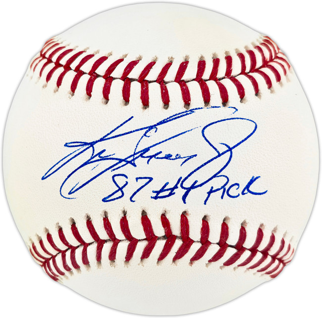 Ken Griffey Jr. Autographed Official MLB Baseball Seattle Mariners "87 #1 Pick" Beckett BAS Witness #4W748755