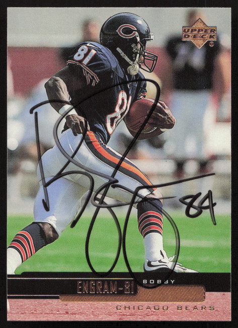 Bobby Engram Autographed 1999 Upper Deck Card Chicago Bears SKU #267014