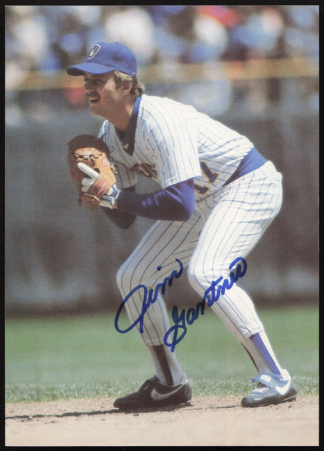 Jim Gantner Autographed Mr. Z's 5x7 Photo Milwaukee Brewers SKU #267036