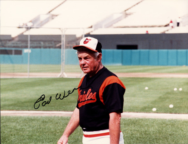 Earl Weaver Autographed 8x10 Photo Baltimore Orioles SKU #266878