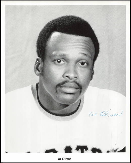 Al Oliver Autographed 1973 Team Issued 8x10 Photo Pittsburgh Pirates SKU #266926