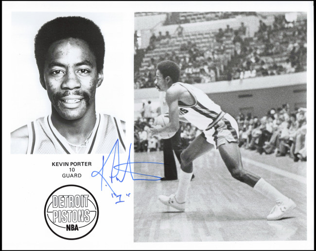 Kevin Porter Autographed Team Issued 8x10 Photo Detroit Pistons SKU #266942