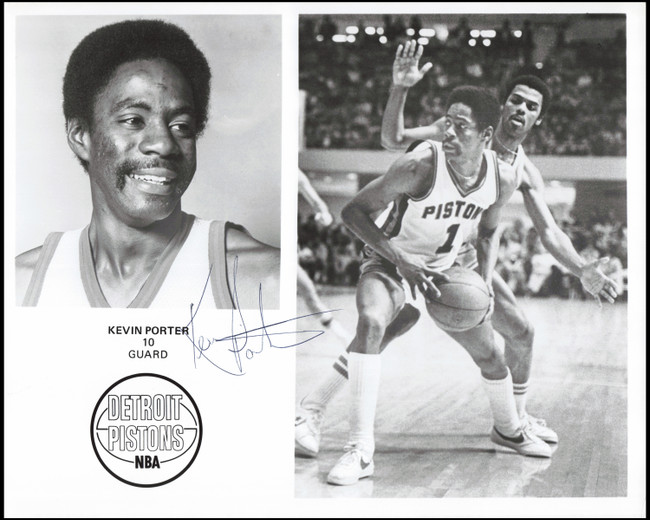 Kevin Porter Autographed Team Issued 8x10 Photo Detroit Pistons SKU #266943