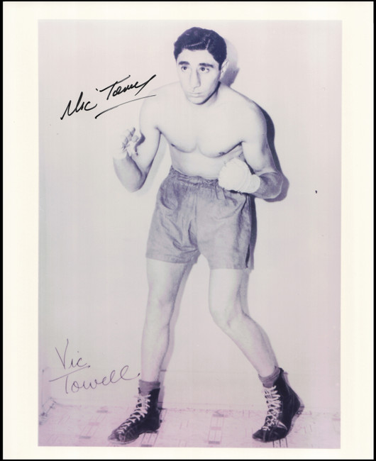 Vic Toweel Autographed 8x10 Photo SKU #266989