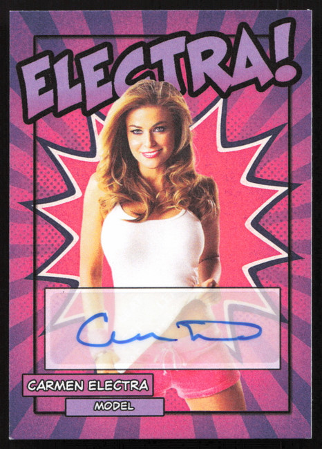 Carmen Electra Autographed Trading Card Model SKU #267000