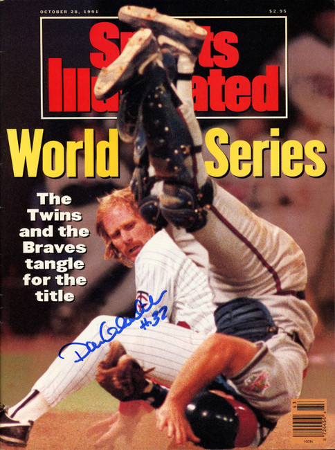 Dan Gladden Autographed Sports Illustrated Magazine (No Label) Minnesota Twins SKU #266872