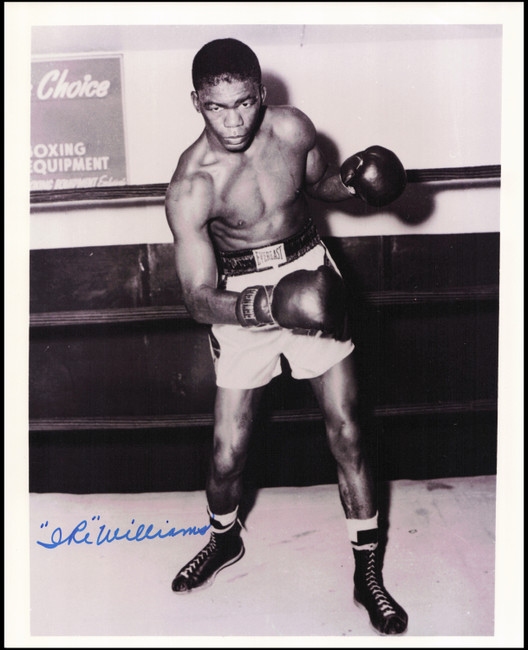 Ike Williams Autographed 8x10 Photo World Lightweight Champion SKU #266918