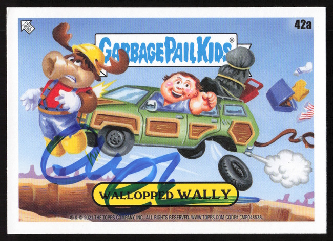 Chevy Chase Autographed 2021 Topps Garbage Pail Kids Card #42a Beckett BAS #BW23672