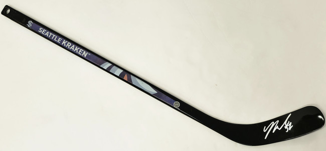 Yanni Gourde Autographed Black Mini Hockey Stick Seattle Kraken MCS Holo #102003