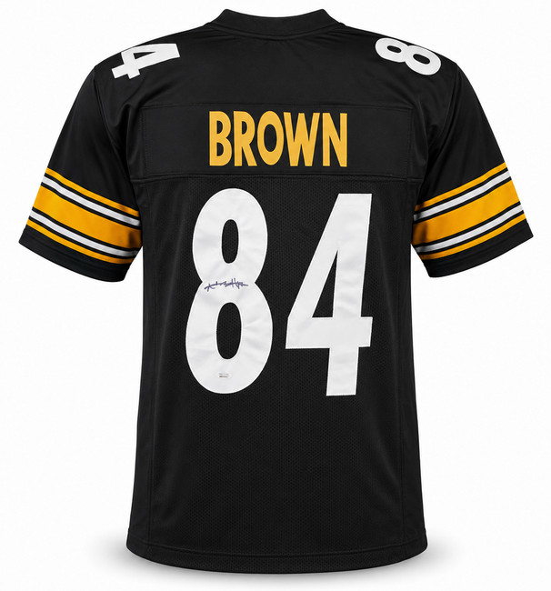 Pittsburgh Steelers Antonio Brown Autographed Black Jersey JSA Stock #267055