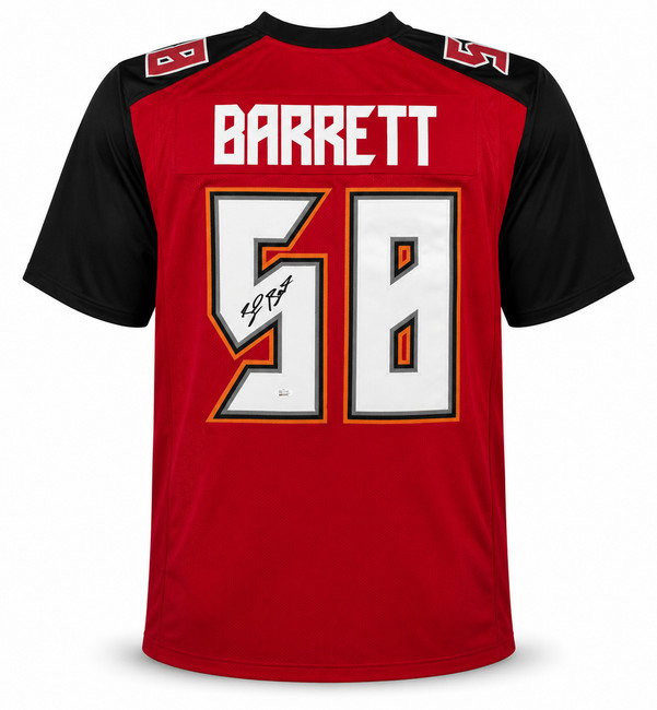 Tampa Bay Buccaneers Shaq Barrett Autographed Red Jersey JSA Stock #267063