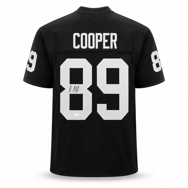 Las Vegas Raiders Amari Cooper Autographed Black Jersey JSA Stock #267046