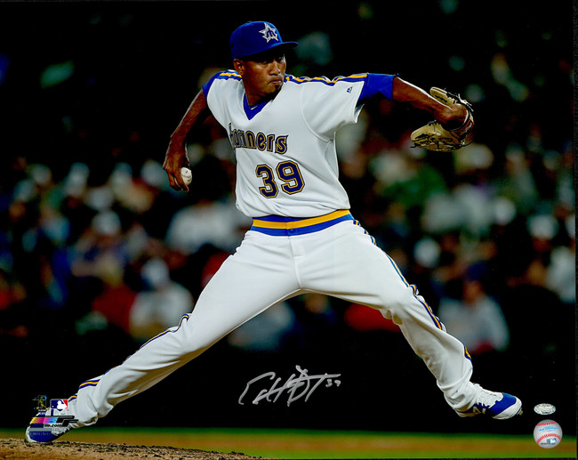 Edwin Diaz Autographed 16x20 Photo Seattle Mariners MCS Holo #104489