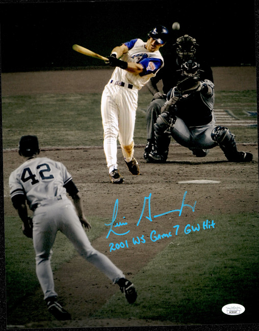 Luis Gonzalez Autographed 11x14 Photo Arizona Diamondbacks "2001 WS Game 7 GW Hit" JSA #AC30167