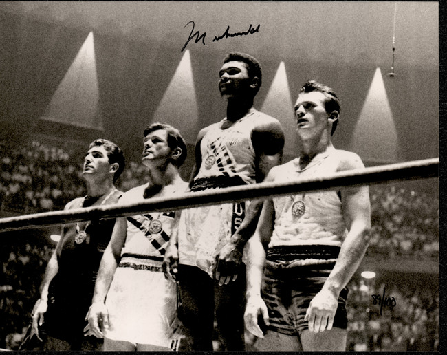 Muhammad Ali Autographed 11x14 Photo Team USA Boxing #89/100 JSA #X75472