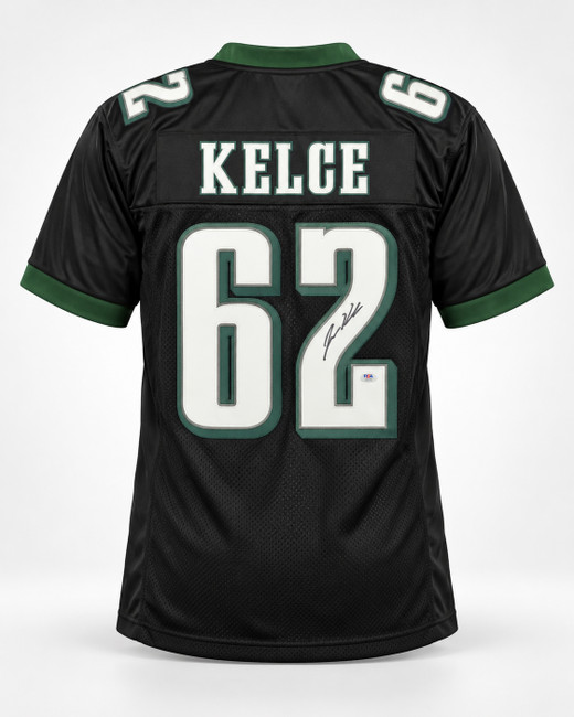 Philadelphia Eagles Jason Kelce Autographed Black Jersey PSA/DNA ITP Stock #267804