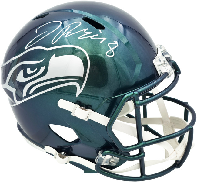 Jadarian Price Autographed Seattle Seahawks Rivalries Full Size Speed Replica Helmet Beckett BAS Witness Stock #268013