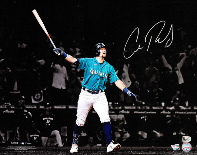 Cal Raleigh Autographed 16x20 Photo Seattle Mariners Playoff Drought Ending Walk-Off Home Run Fanatics & MLB Holo Stock #267924