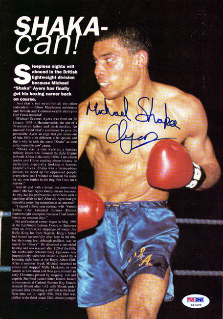 Michael Ayers Autographed Magazine Page Photo PSA/DNA #S47472