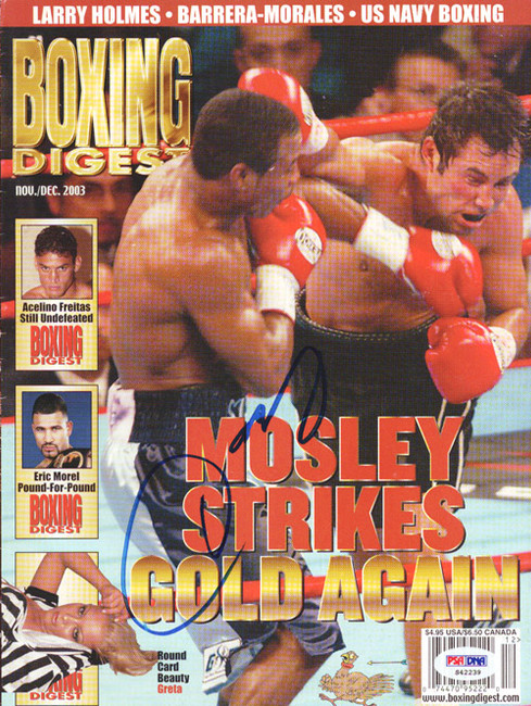 Oscar De La Hoya Autographed Boxing Digest Magazine Cover PSA/DNA #S42239