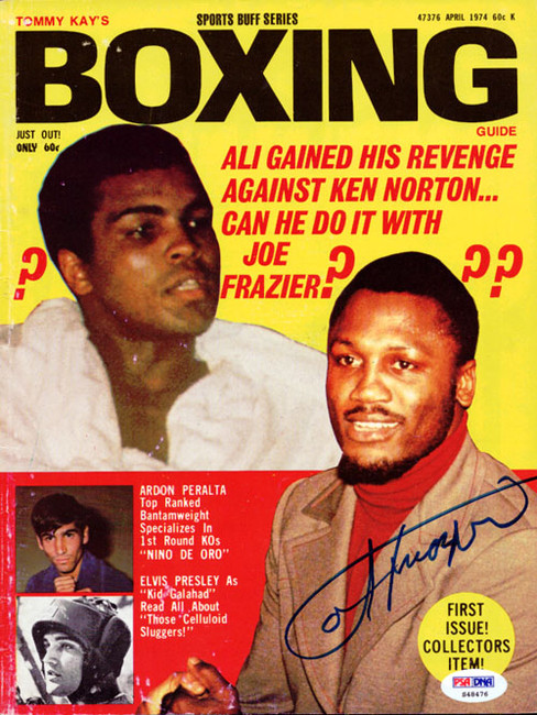 Joe Frazier Autographed Boxing Guide Magazine Cover PSA/DNA #S48476