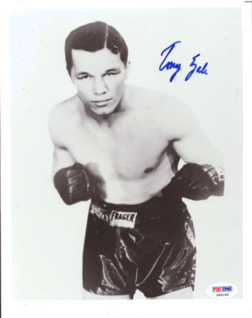 Tony Zale Autographed 8x10 Photo PSA/DNA #S48188