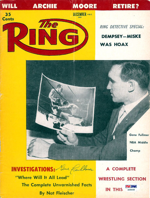 Gene Fullmer Autographed The Ring Magazine Cover PSA/DNA #S49005