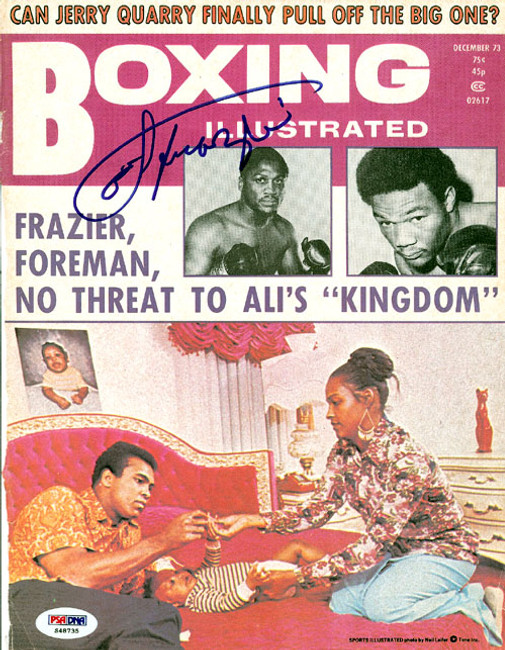 Joe Frazier Autographed Boxing Illustrated Magazine Cover PSA/DNA #S48735