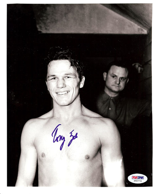 Tony Zale Autographed 8x10 Photo PSA/DNA #S50773