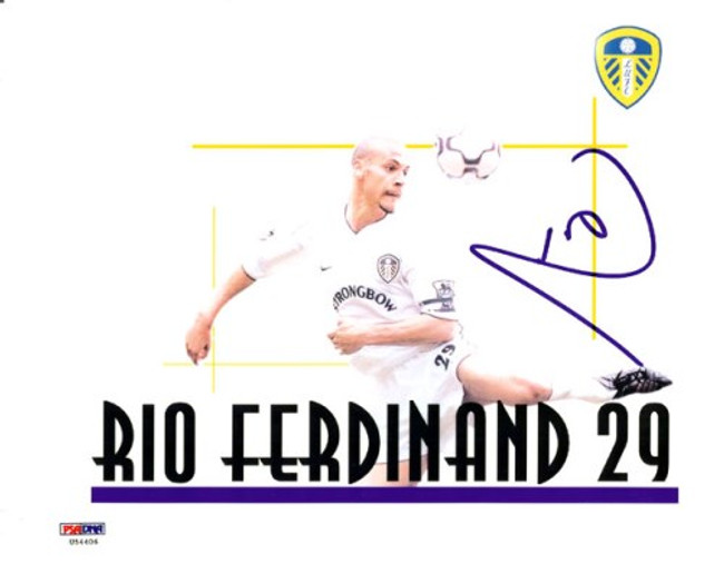 Rio Ferdinand Autographed 8x10 Photo Manchester United PSA/DNA #U54406