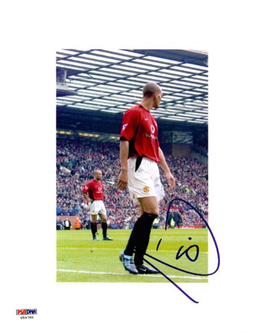 Rio Ferdinand Autographed 8x10 Photo Manchester United PSA/DNA #U54780