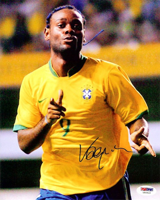 Vagner Love Autographed 8x10 Photo Brazil PSA/DNA #U54910