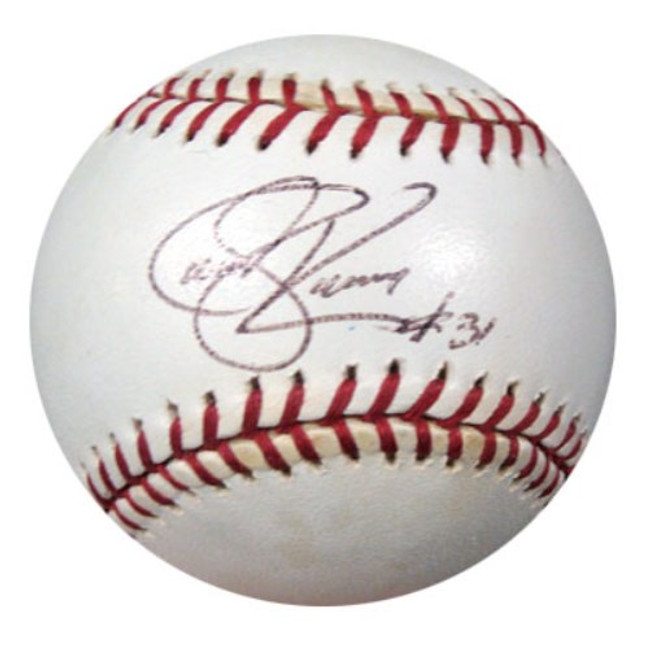 Steve Karsay Autographed Official MLB Baseball Oakland A's, Cleveland Indians PSA/DNA #K67136