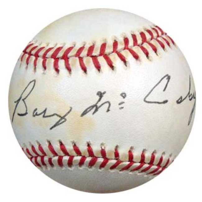 Barney McCosky Autographed Official AL Baseball Detroit Tigers, Oakland A's PSA/DNA #P72214