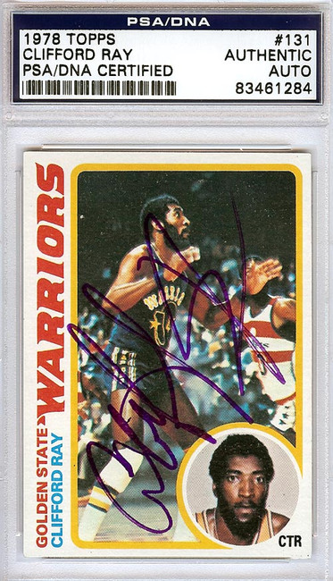 Clifford Ray Autographed 1978 Topps Card #131 Golden State Warriors PSA/DNA #83461284